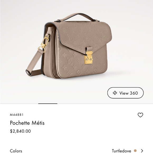 Louis Vuitton Pochette Metis Monogram Empreinte Leather Neutral - Picture 4 of 7